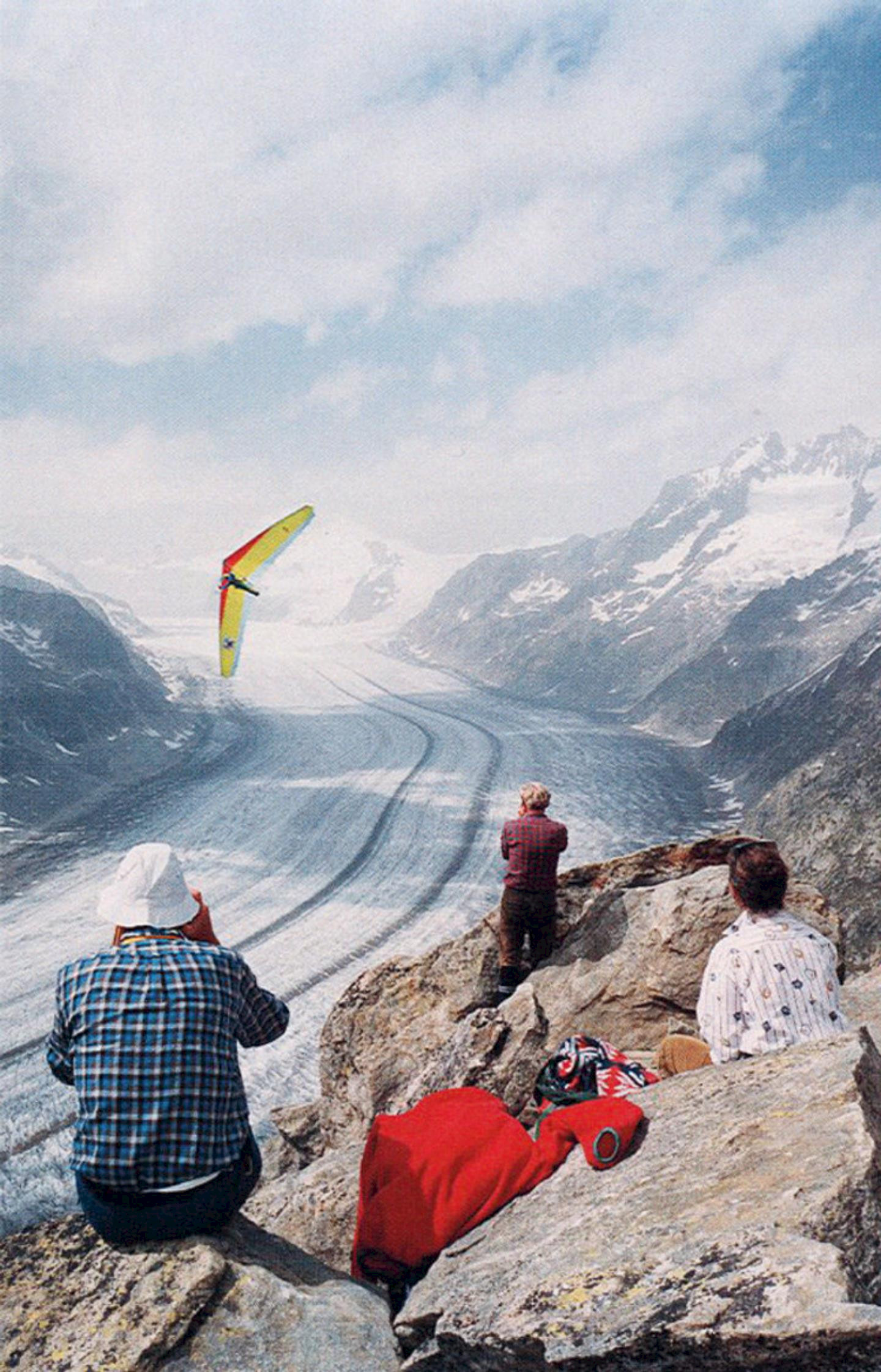 Schau, wie der Gletscher schwindet.