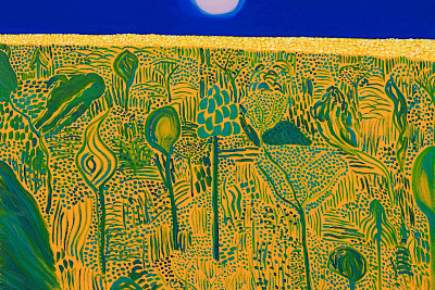 Matthew Wong, Coming of Age Landscape, 2018, Privatsammlung, Courtesy of HomeArt, © 2023, ProLitteris, Zurich