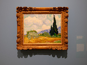 Einige von Vincent van Goghs Gemälden enthalten viel Bewegung, und dieses Werk gehört dazu: «The Cypress and Flowering Tree» (1889).