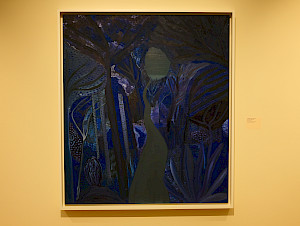 Matthew Wongs Gemälde vermitteln, ungeachtet seiner inneren Tumulte, oft eine mystische Ruhe, wie «Path to the Sea» (2019).