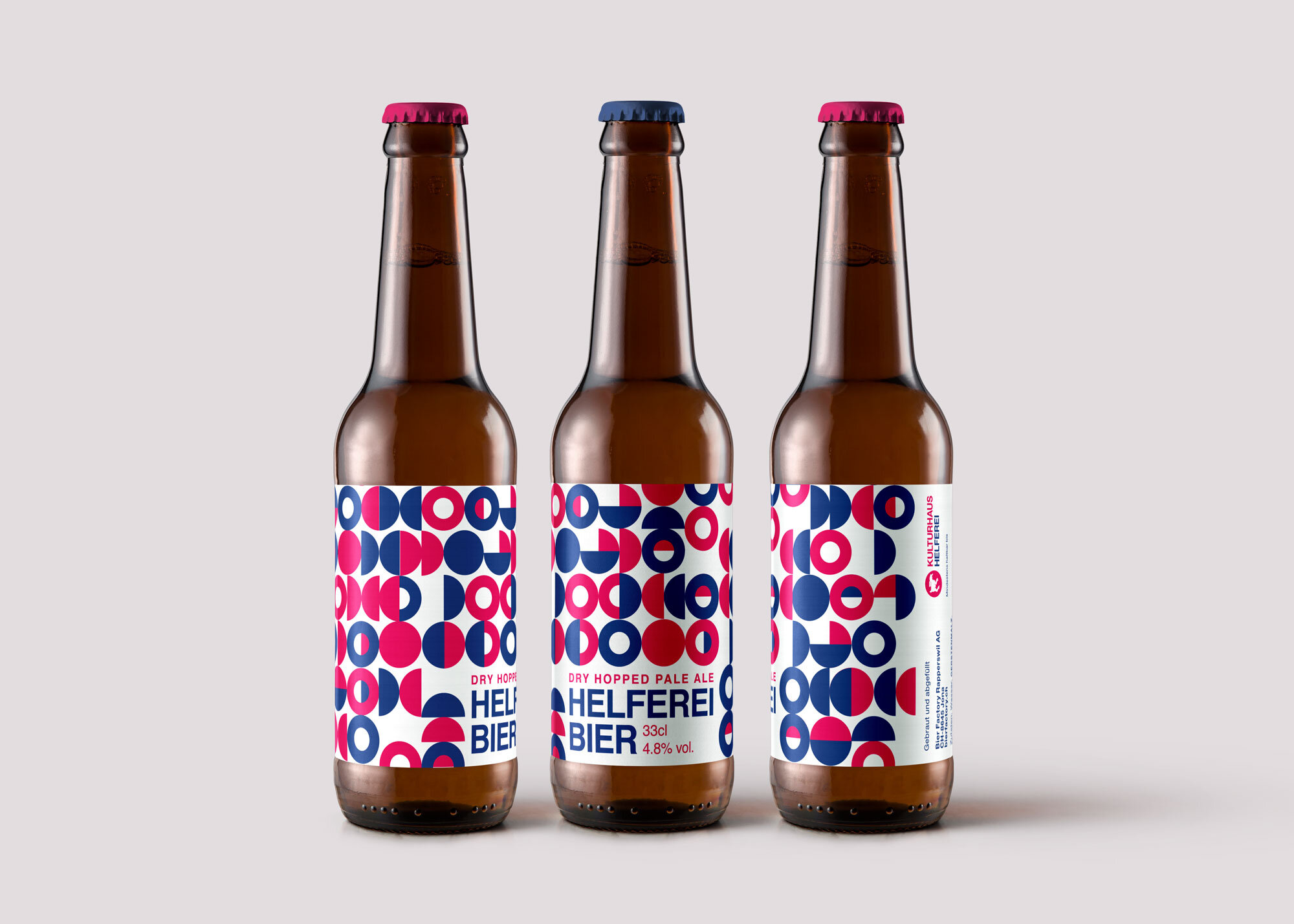 Das Helferei Bier. Designt von Sandra Staub.
