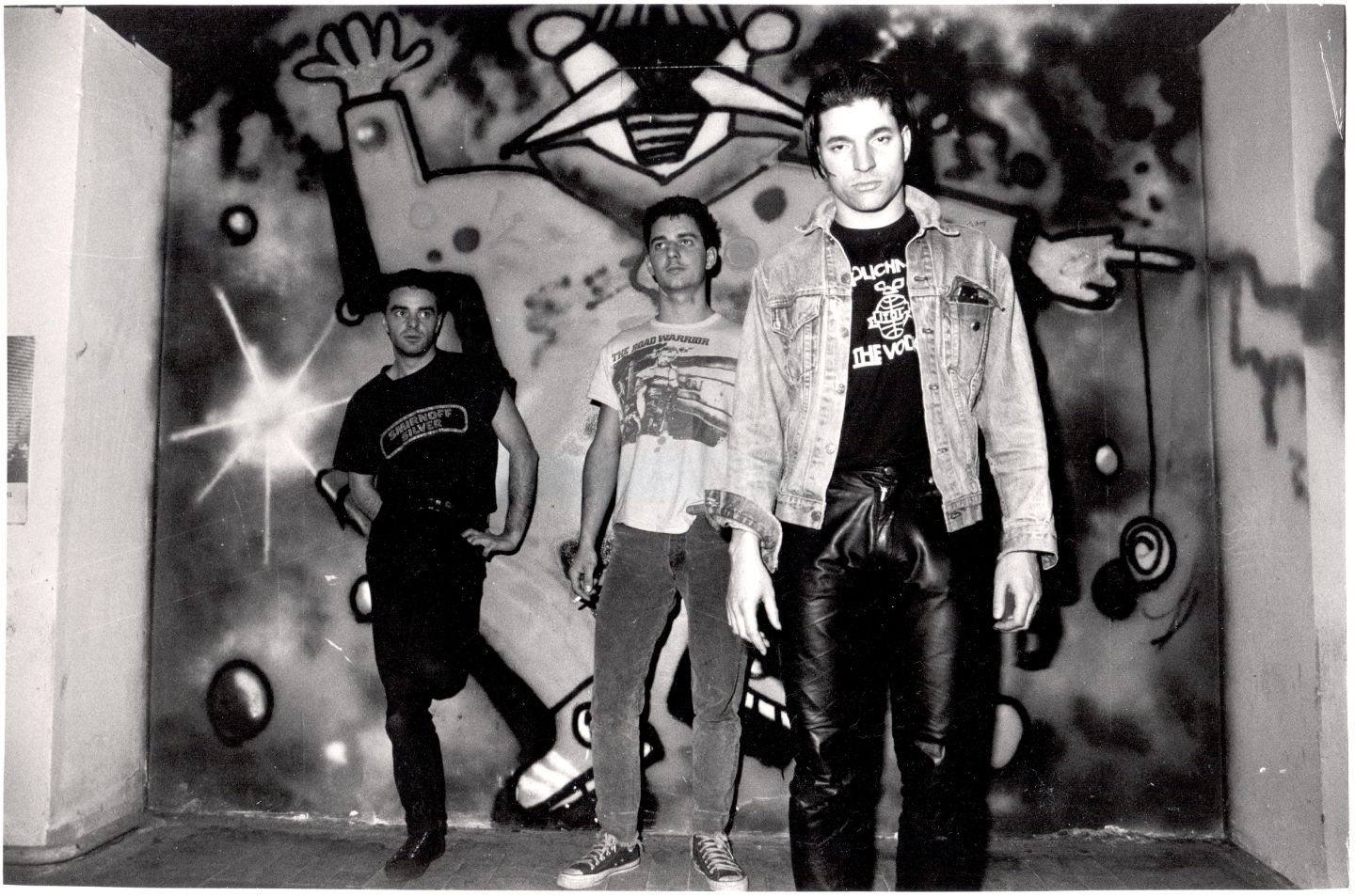 Bandfoto von The Young Gods von 1987.