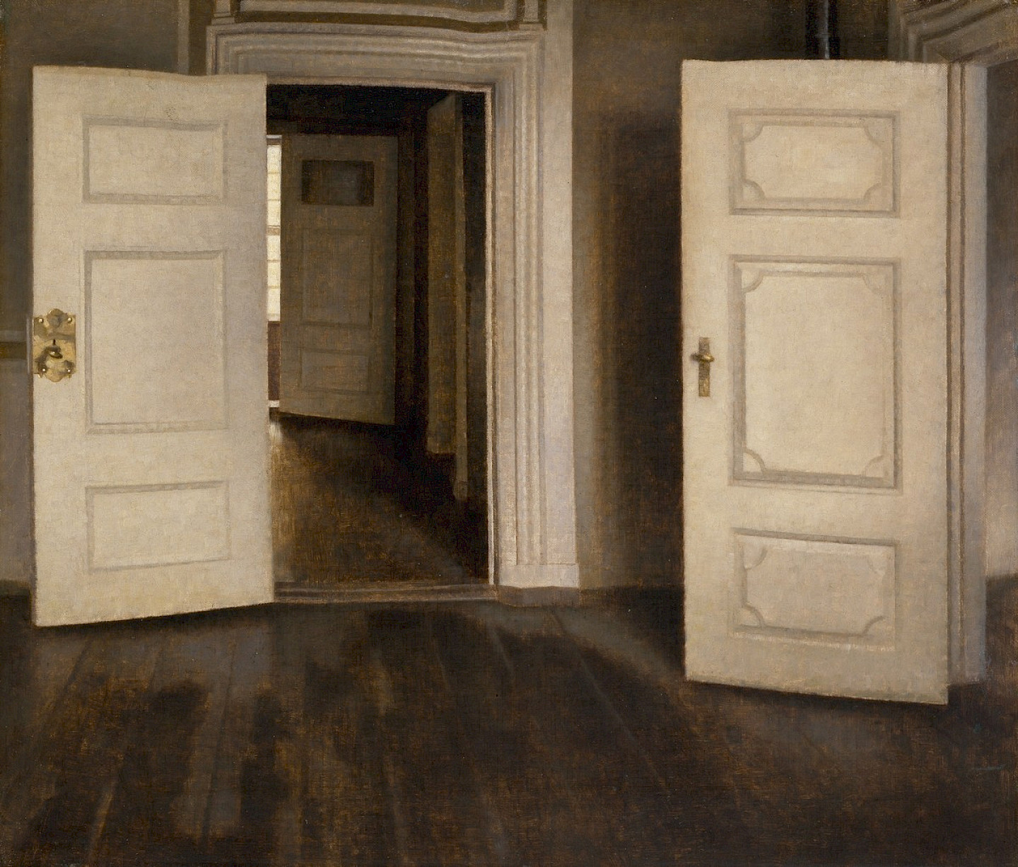 Vilhelm Hammershøi, Offene Türen, 1905, The David Collection, Kopenhagen, Foto: The David Collection