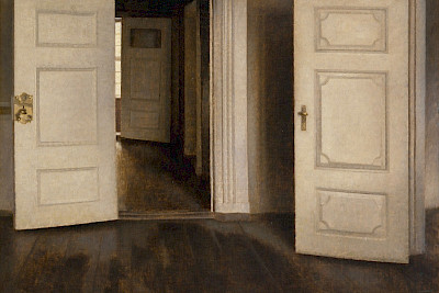 Vilhelm Hammershøi, Offene Türen, 1905, The David Collection, Kopenhagen, Foto: The David Collection