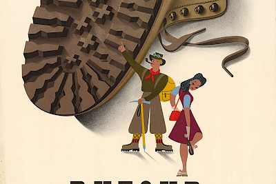 Symbolbild der Ausstellung «Grafik. Visuelle Gestaltung im Alltag». Gestaltung: Donald Brun