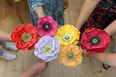 Mohnblumen-Workshop mit papina.ch / Rahmenprogramm ALLES ECHT!
