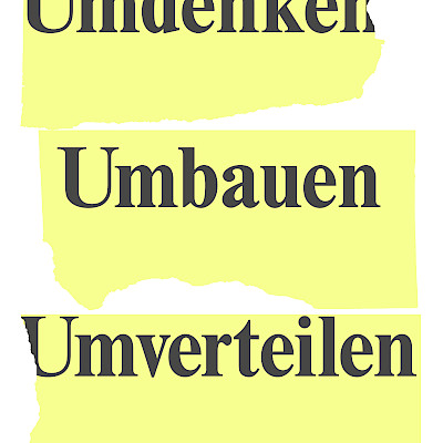 Umdenken Umbauen Umverteilen – Buchvernissage